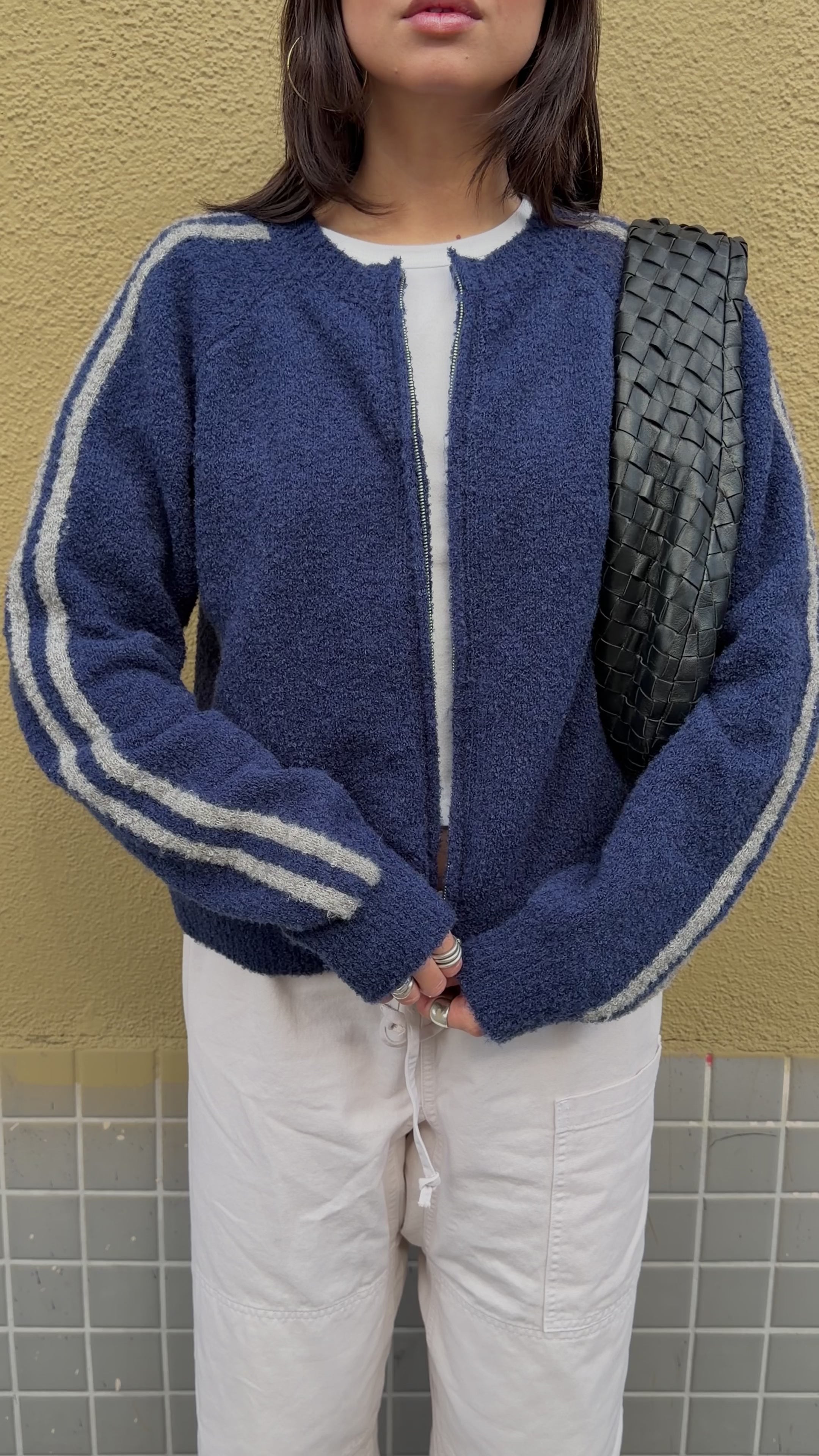 Navy Reba Cardigan