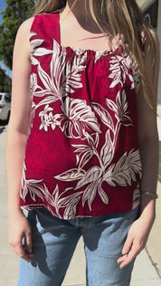 Red Hawaiian Tank