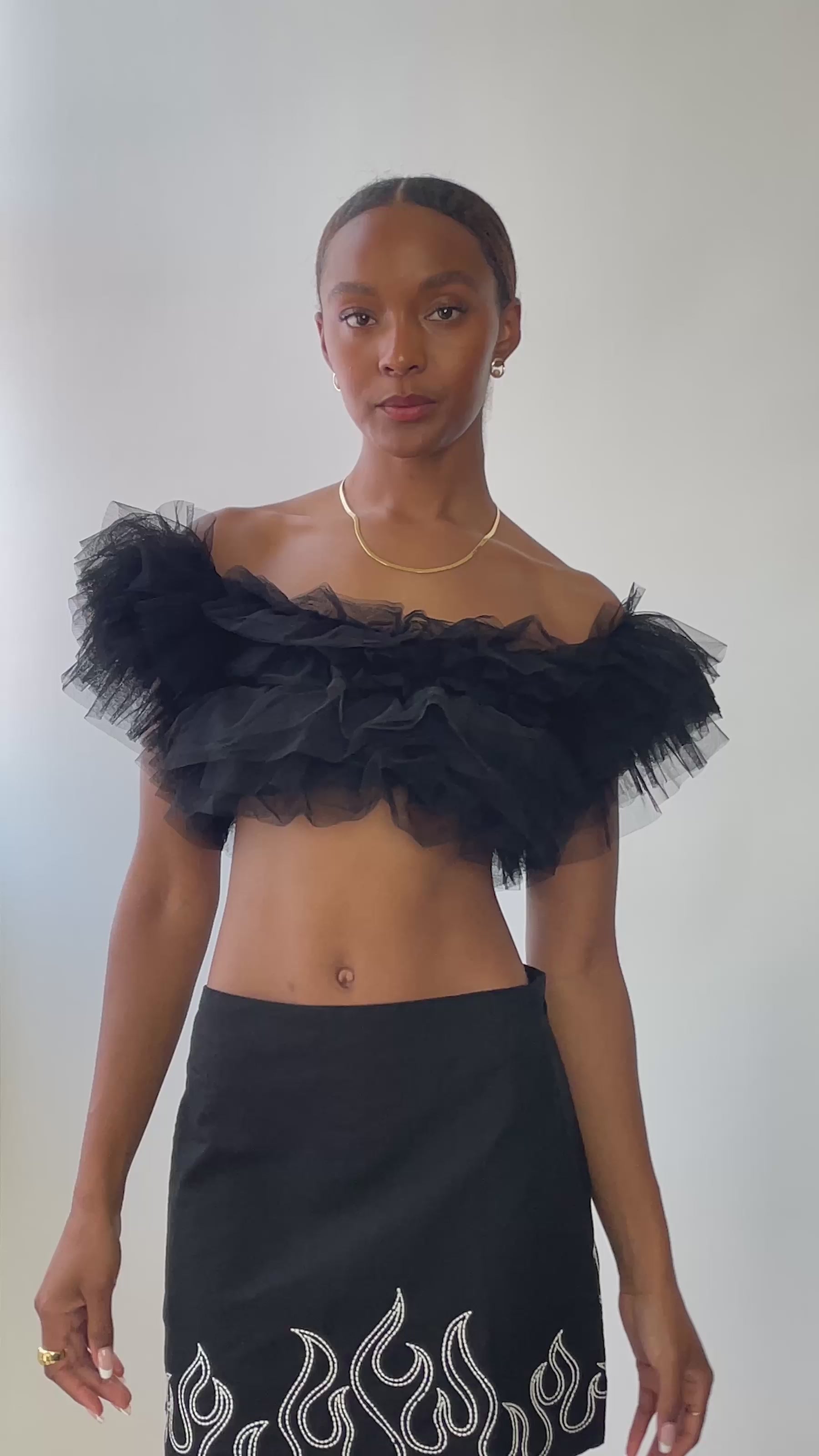Black Birthday Cake Cami