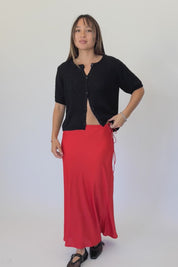 Black Laura Cardi Top