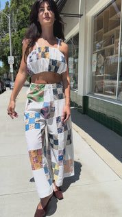 Vintage Quilt Palazzo Pant 002