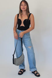 Black Double Take Bodysuit