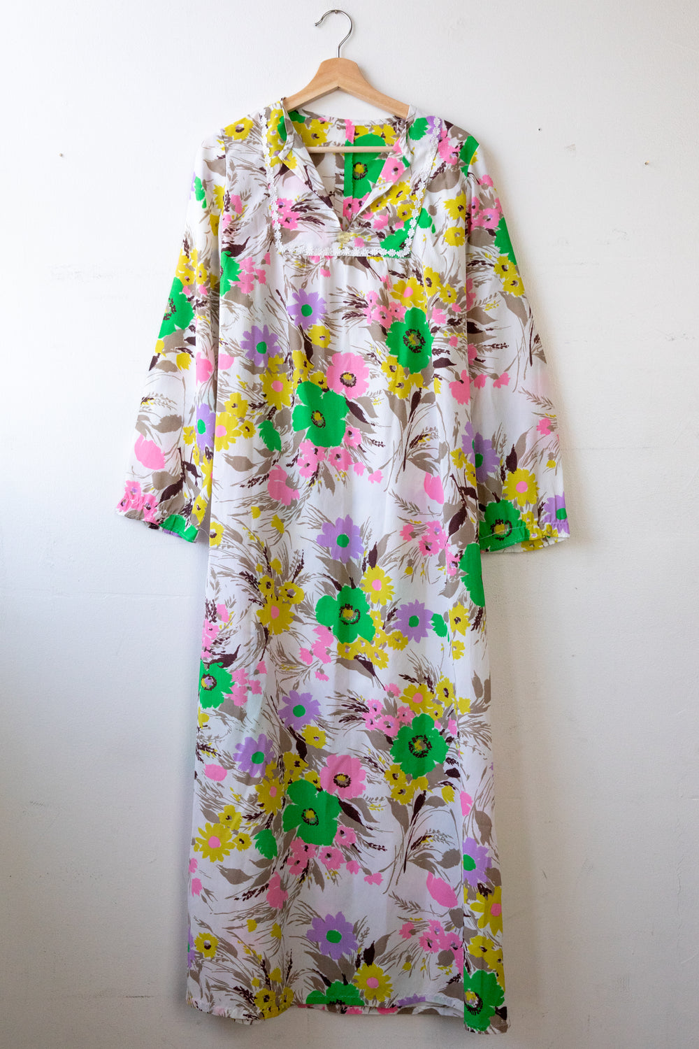 60s Flower Maxi Dress