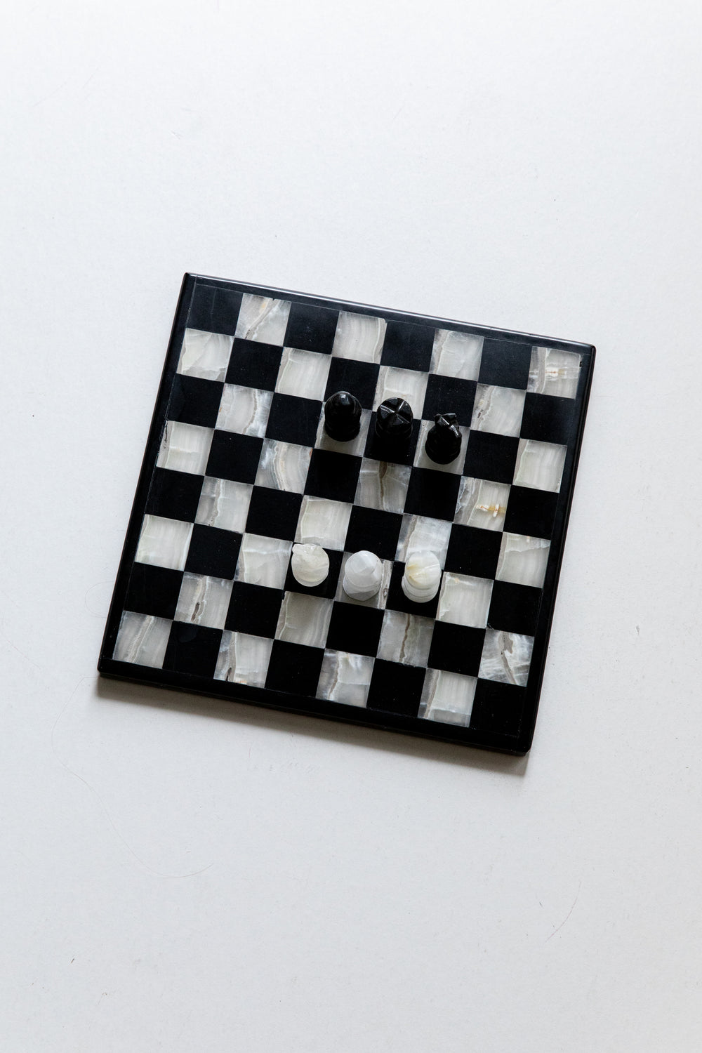 Black Stone Chess Set