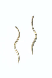 Brass Blade Earrings