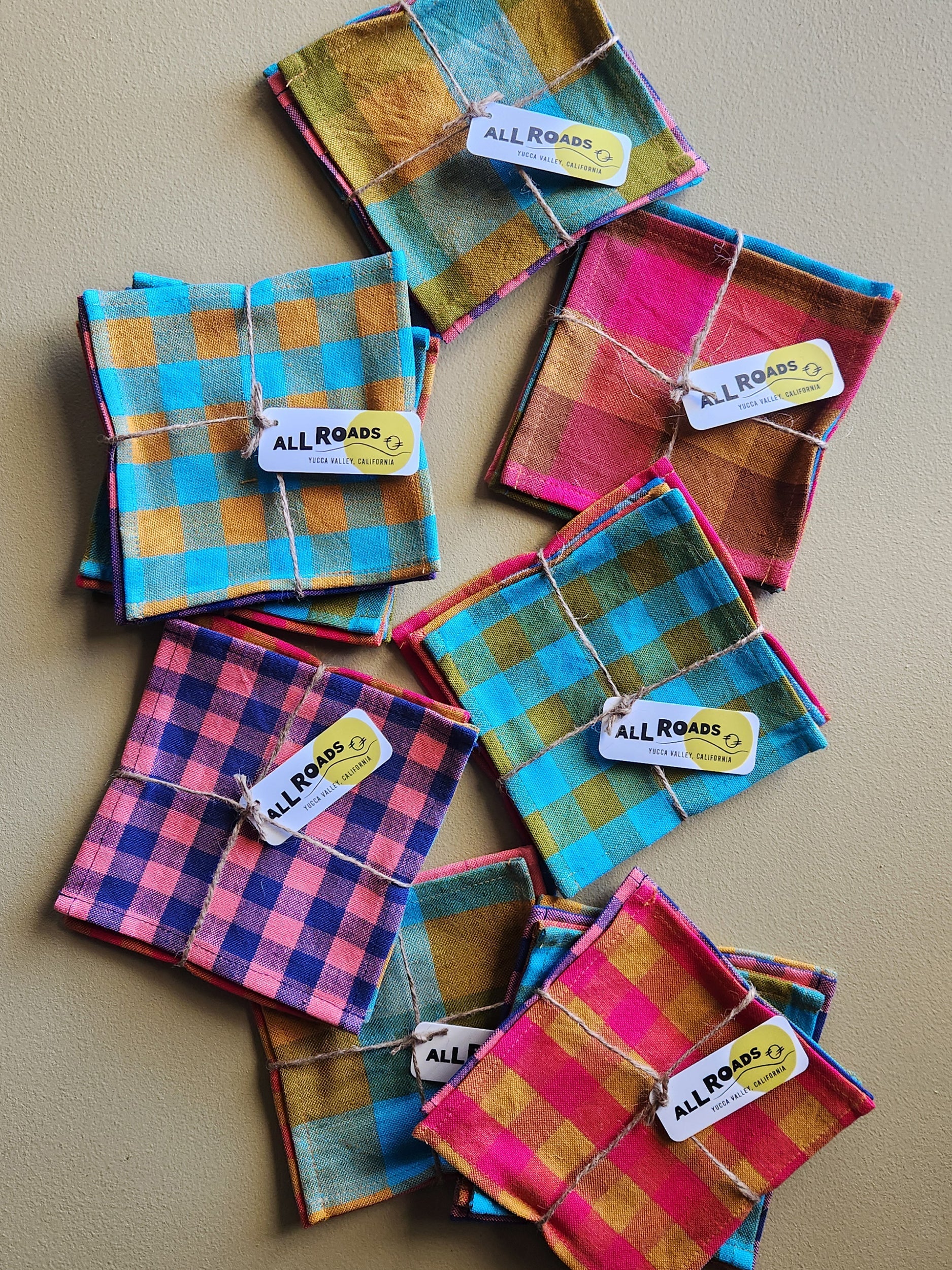 Scrap Cocktail Napkin Set - Spring