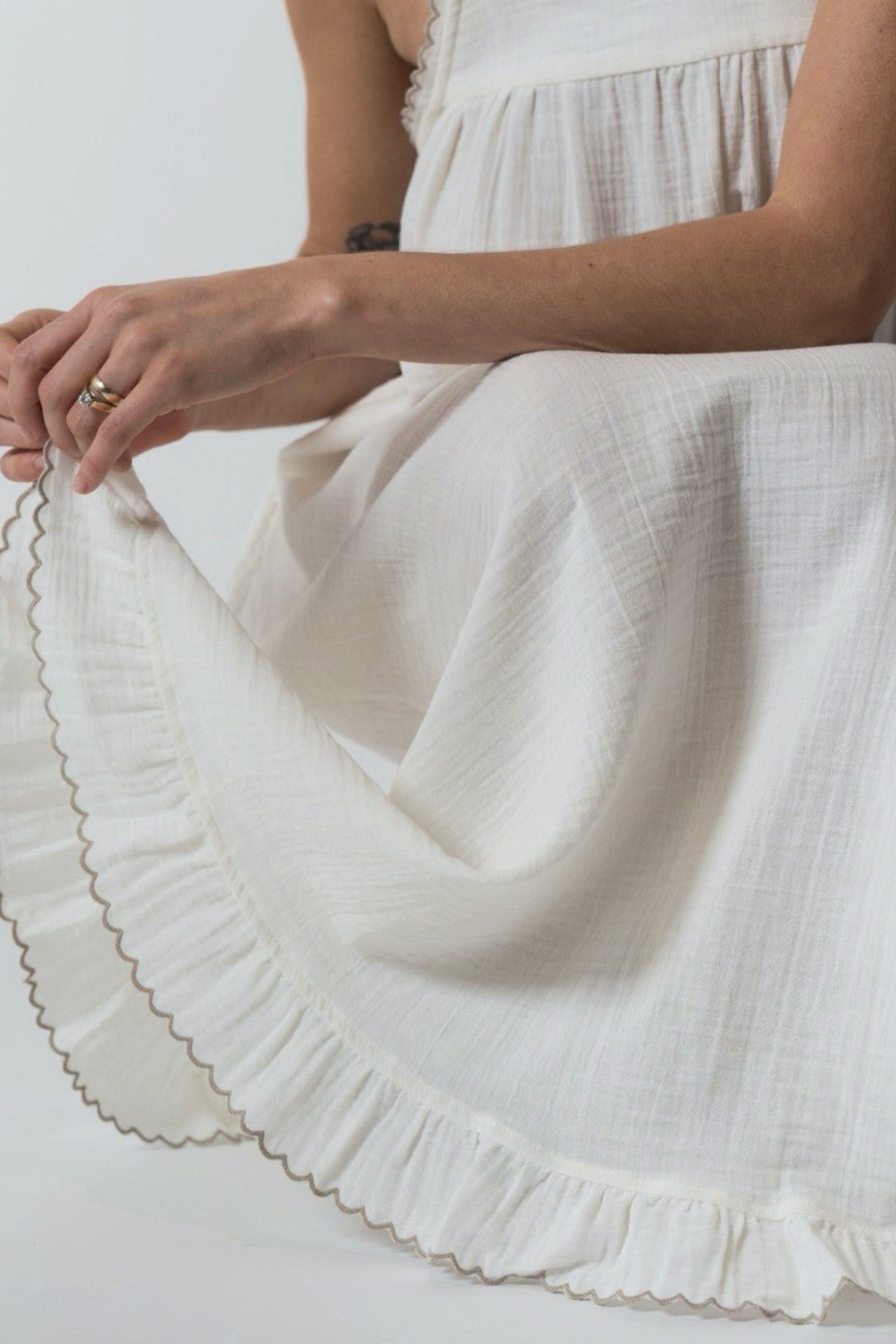 alaia white dress White Alaia Slip Dress – Prism Boutique