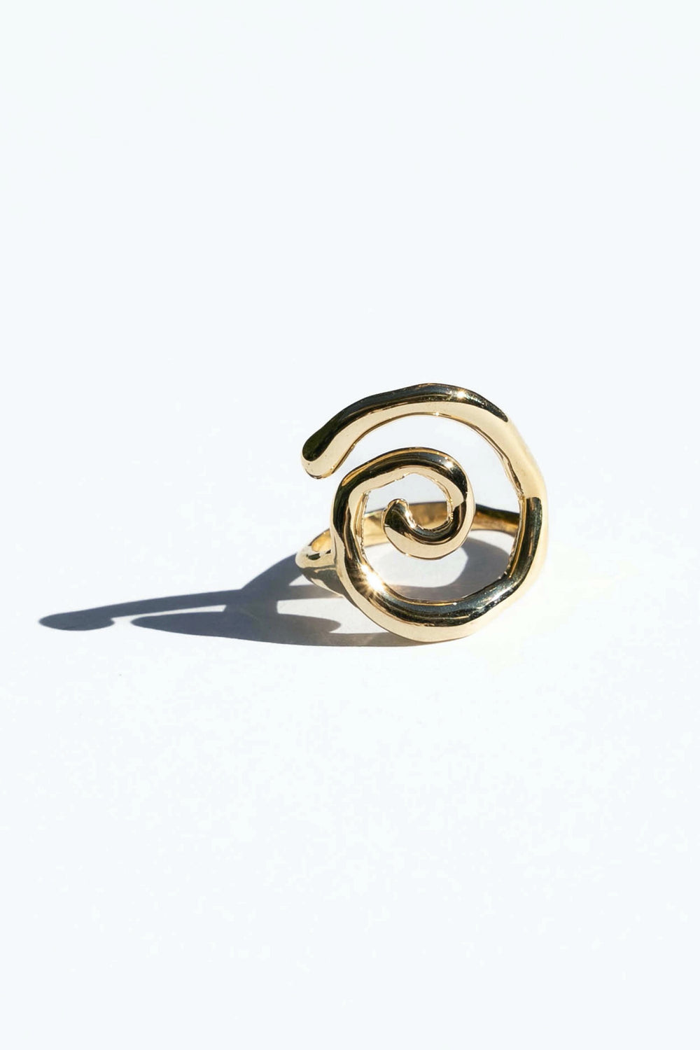 Brass Swirl Ring