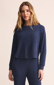 Blue Sapphire Elfie Rib Top