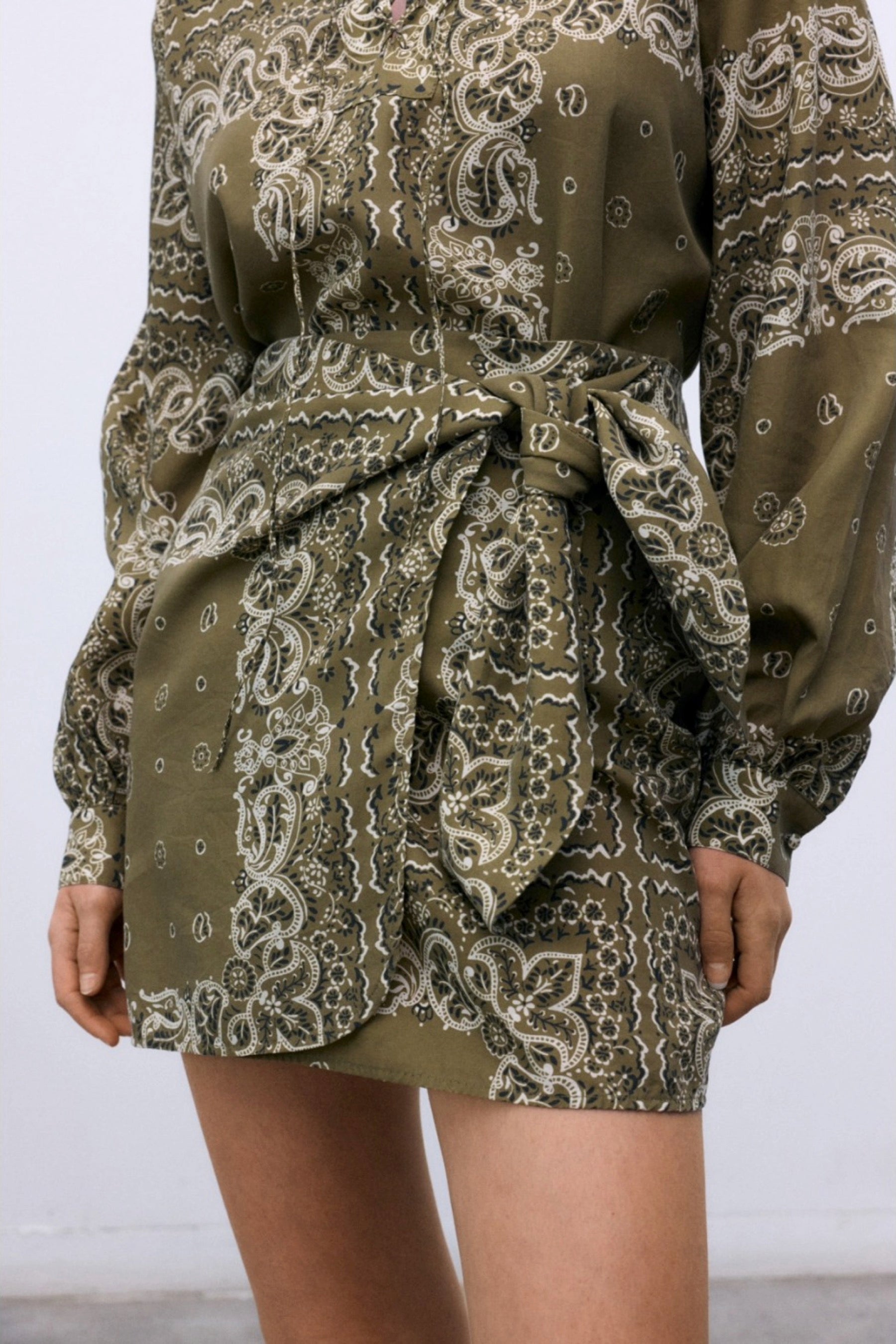 Bandana Waterlily Mini Skirt