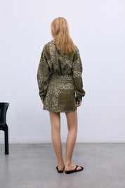 Bandana Waterlily Mini Skirt