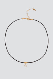 Black Mirage Cord Necklace