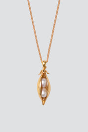Gold Peapod Necklace