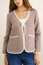 Chocolate Check Reversible Jacket