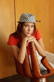 Slate Checkerboard Field Trip Hat