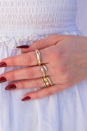 Gold Bold Rope Ring
