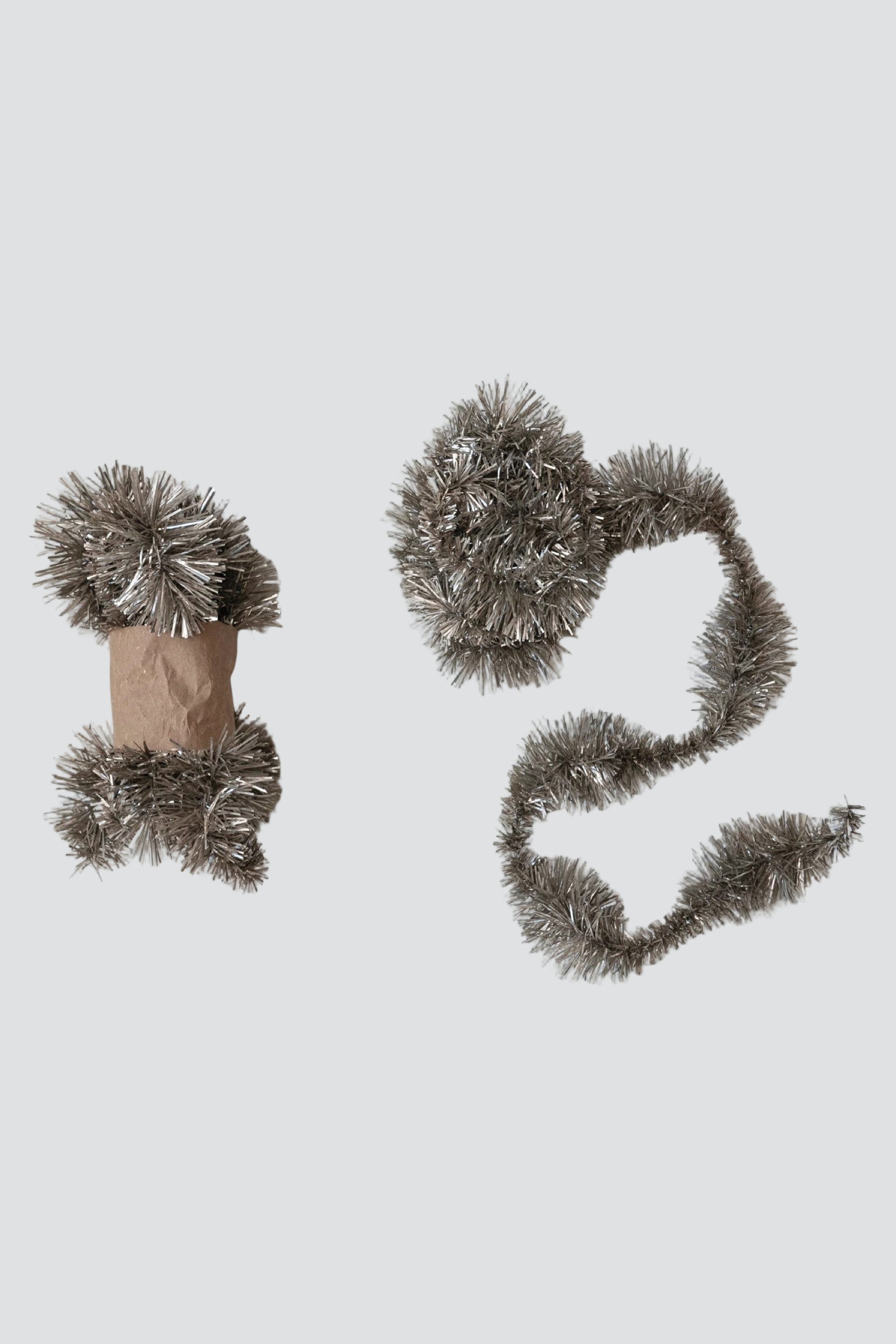 Silver Tinsel Garland