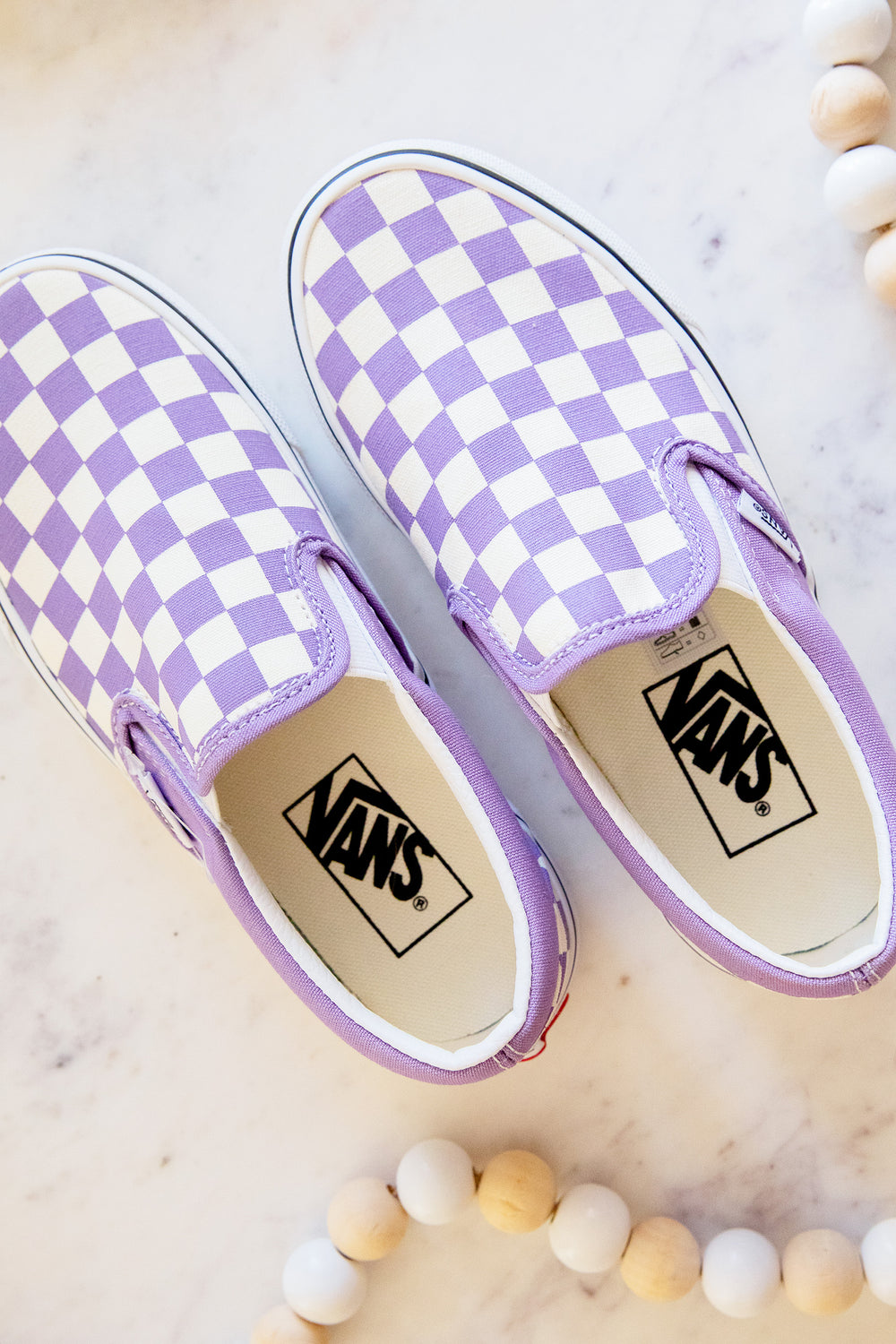 Violet Checkerboard Slip-On