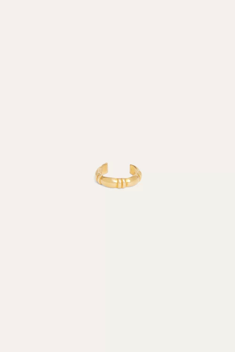 Gold Notch Pinky Ring