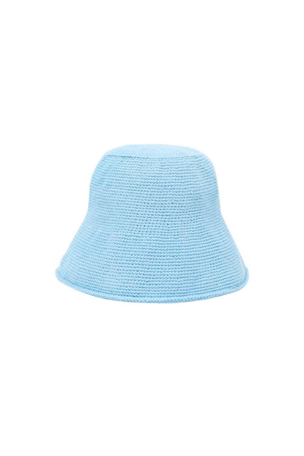Blue Crochet Bucket Hat