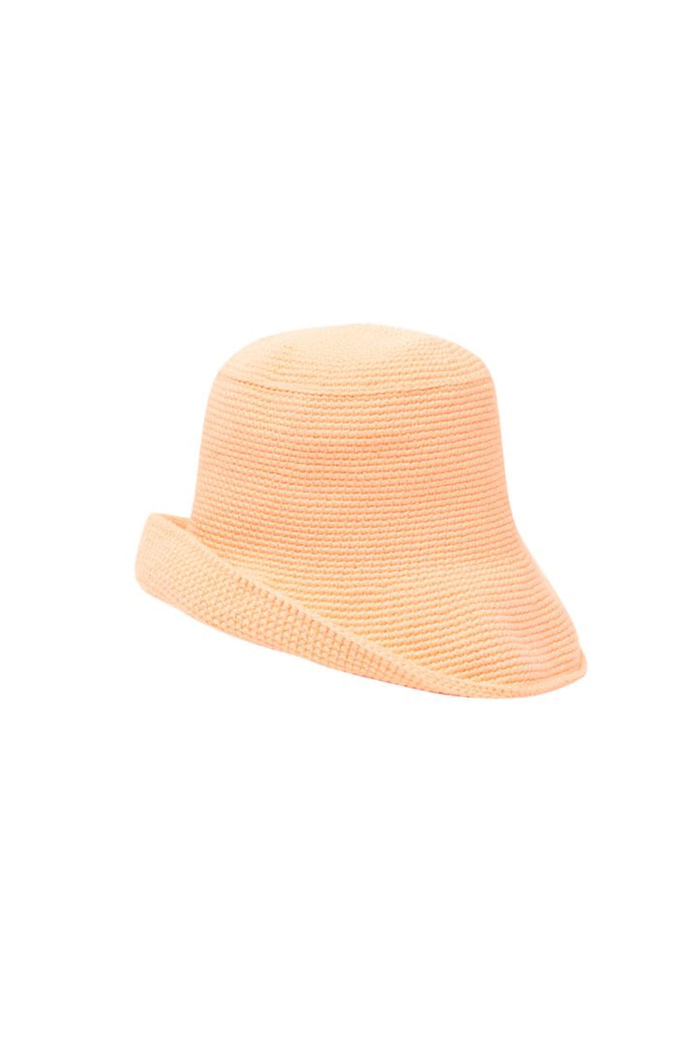 Coral Crochet Bucket Hat
