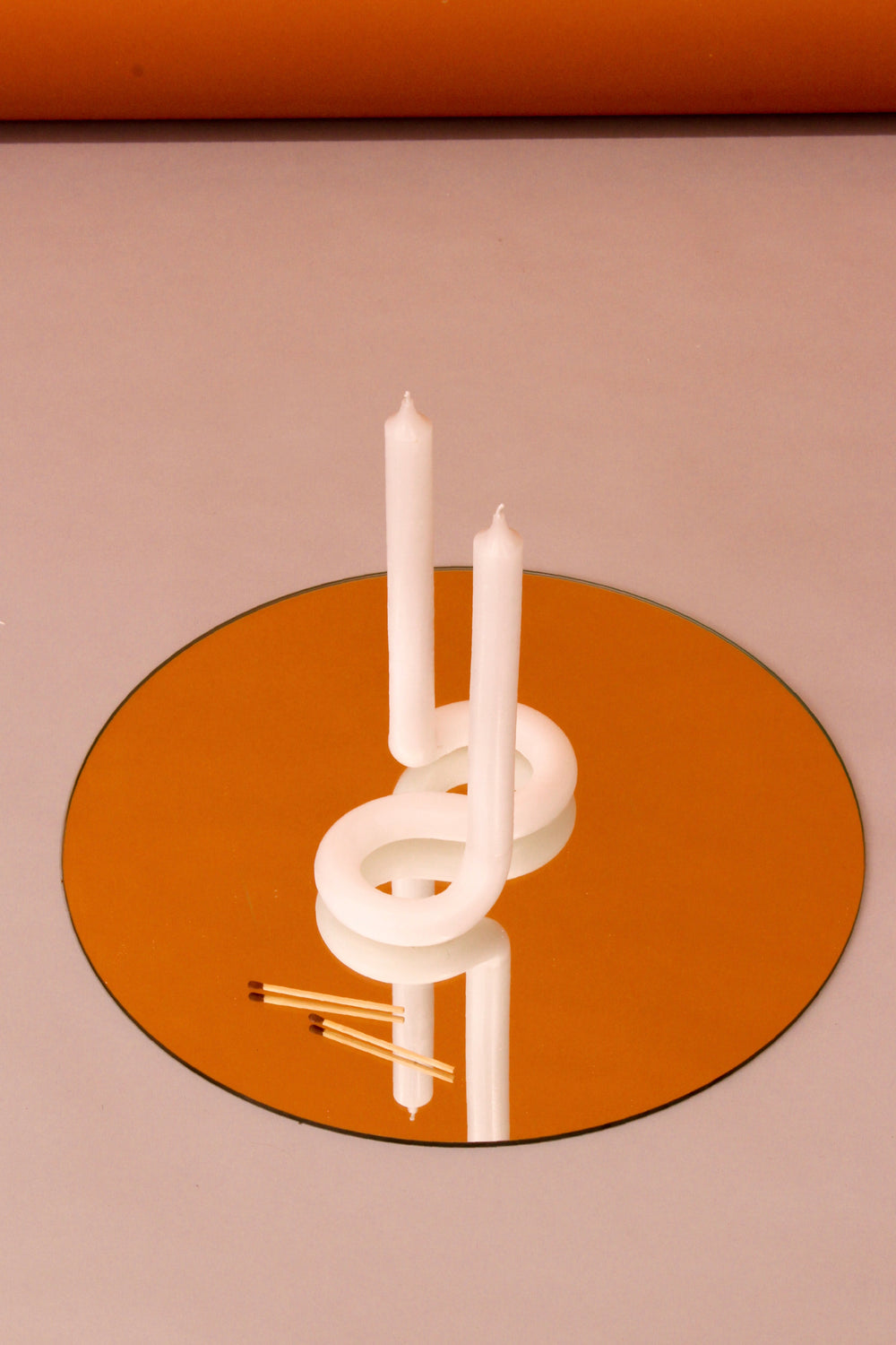 White Twist Candle