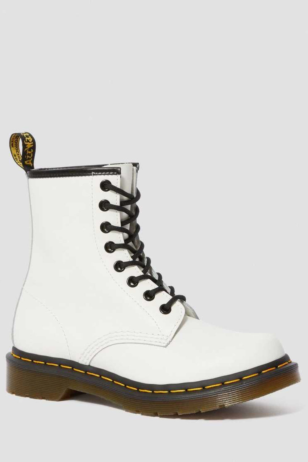 White Smooth Leather 1460 Boot