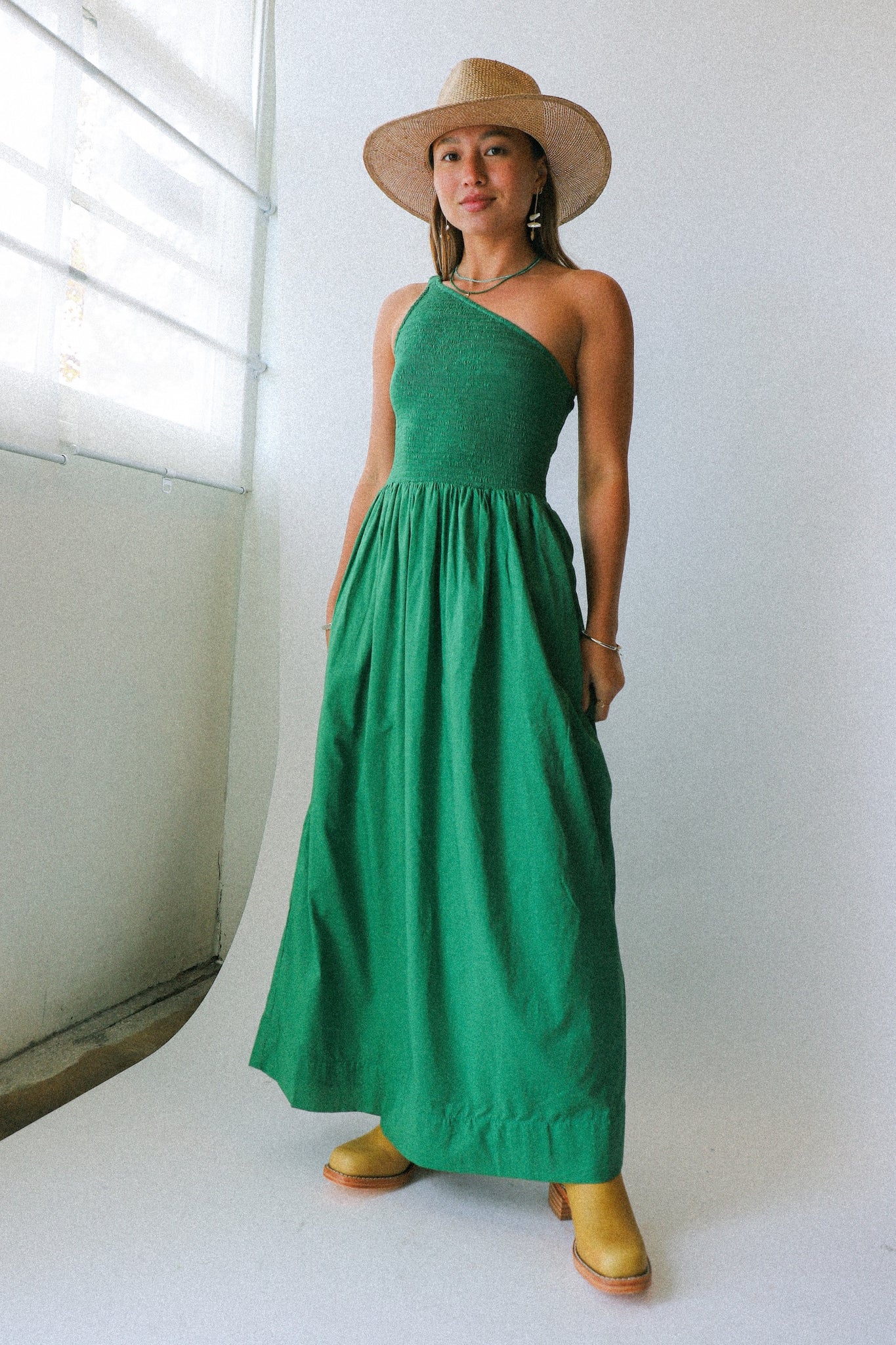 Dark Green Khalani Dress  Prism Boutique