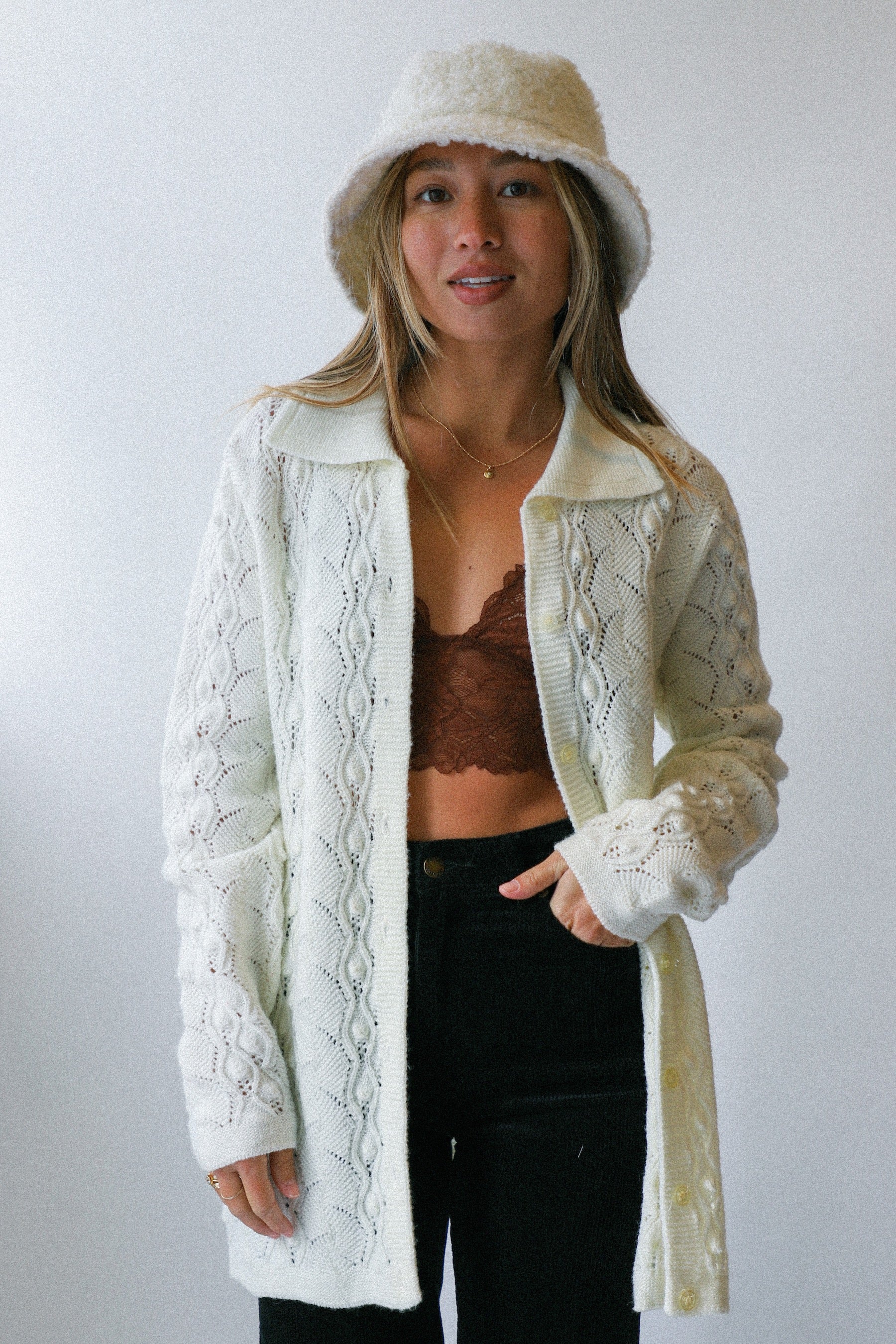 Knit Button Up Sweater