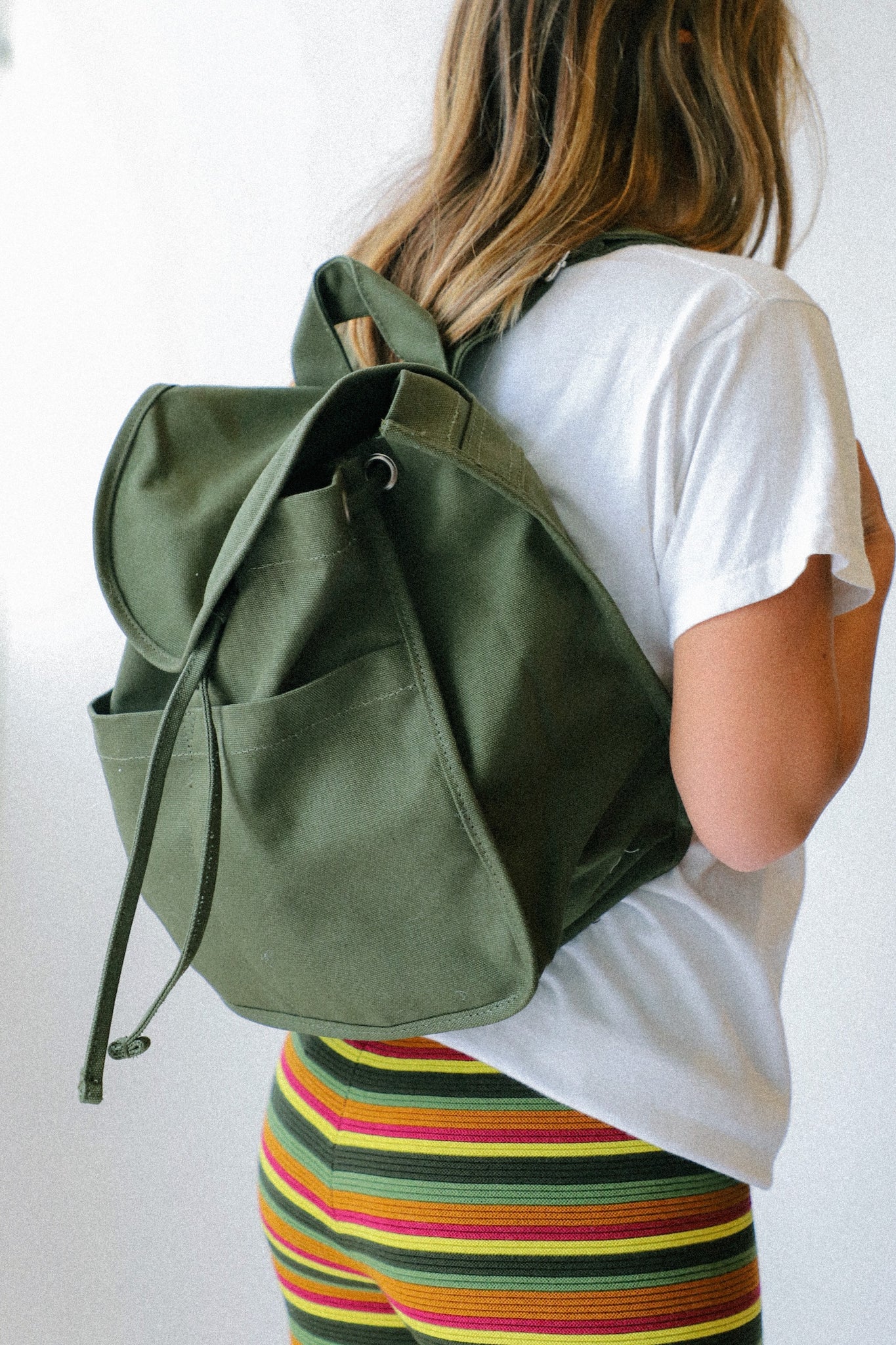 baggu drawstring backpack fit laptop Cedar Drawstring Backpack – Prism Boutique