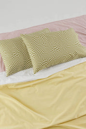 Moss Trippy Checker Pillow Case Set
