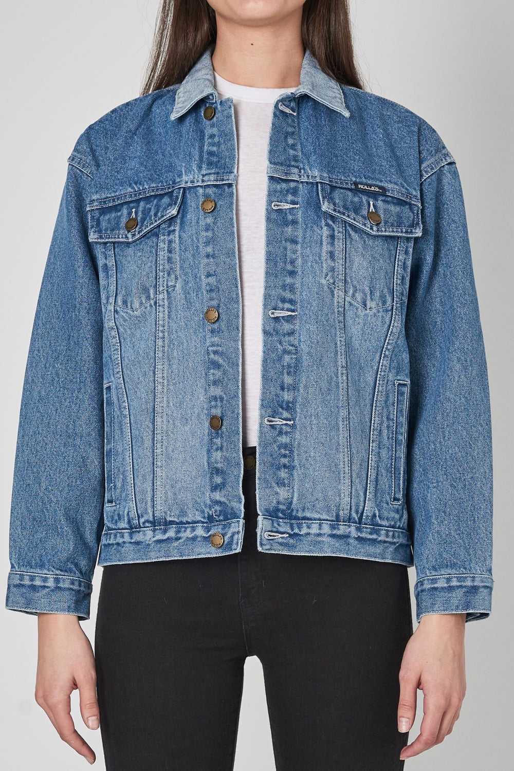 Tumbled Blue Slouch Jacket