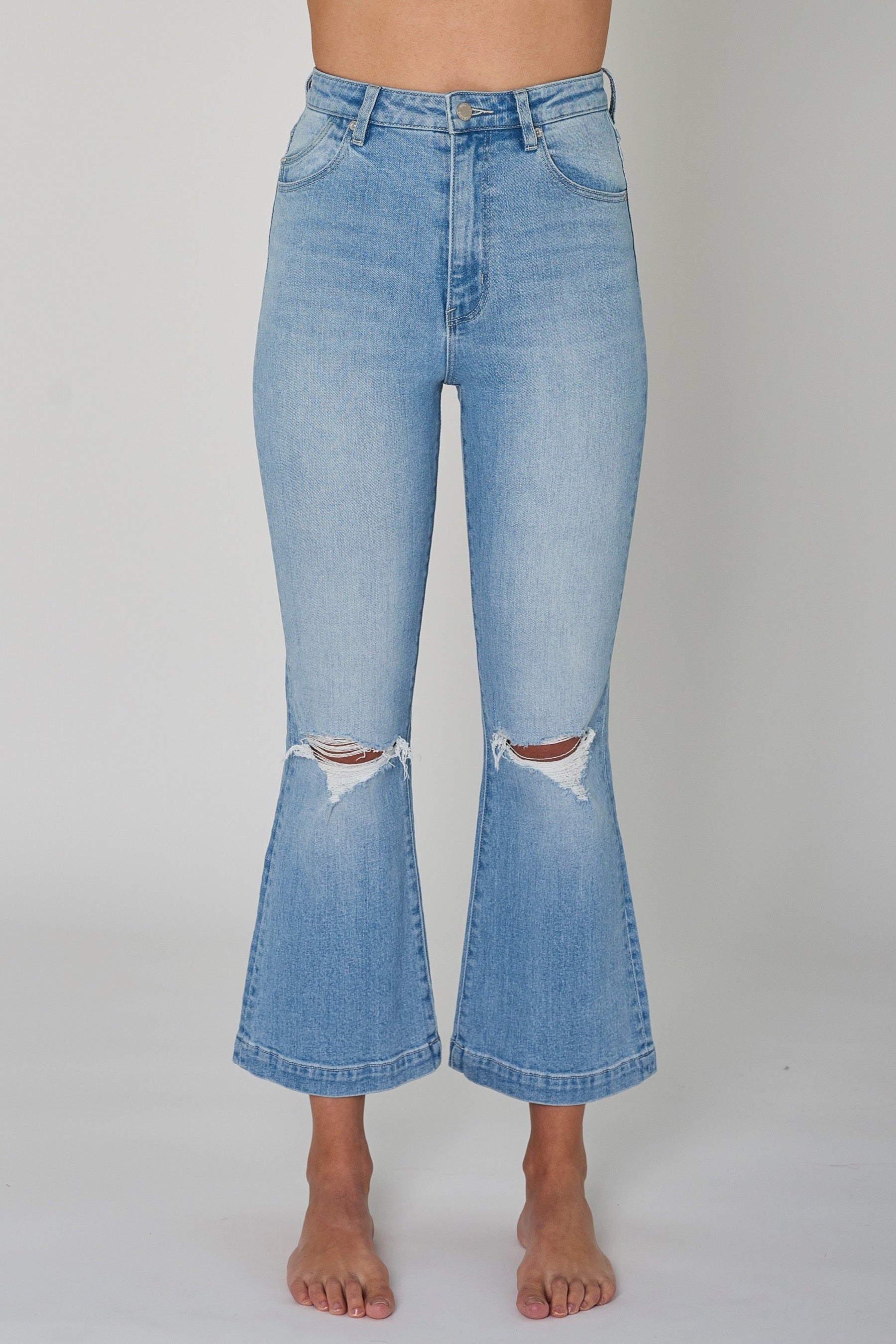 Bluebird Dusters Bootcut Crop