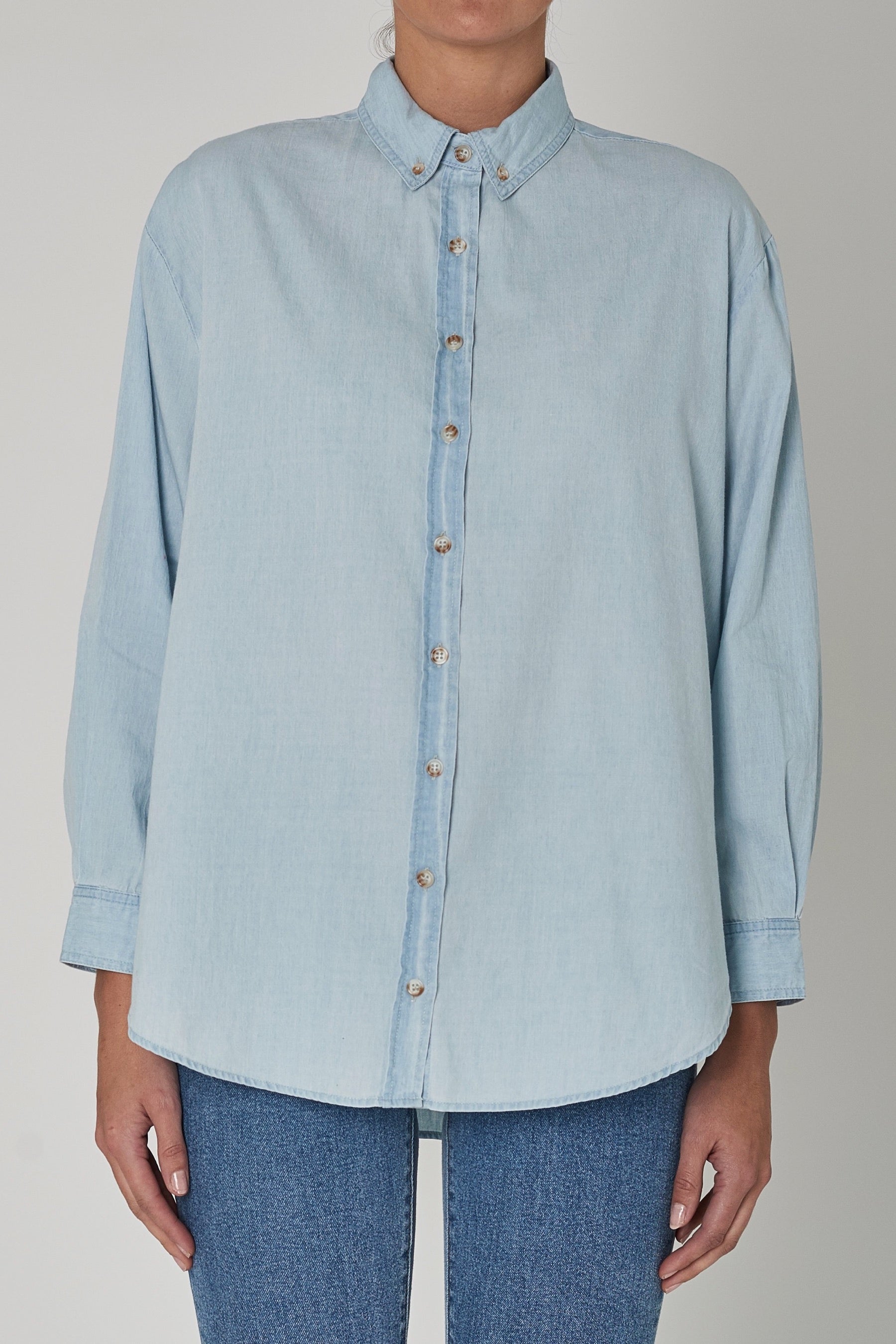 Light Blue Super Slouch Shirt