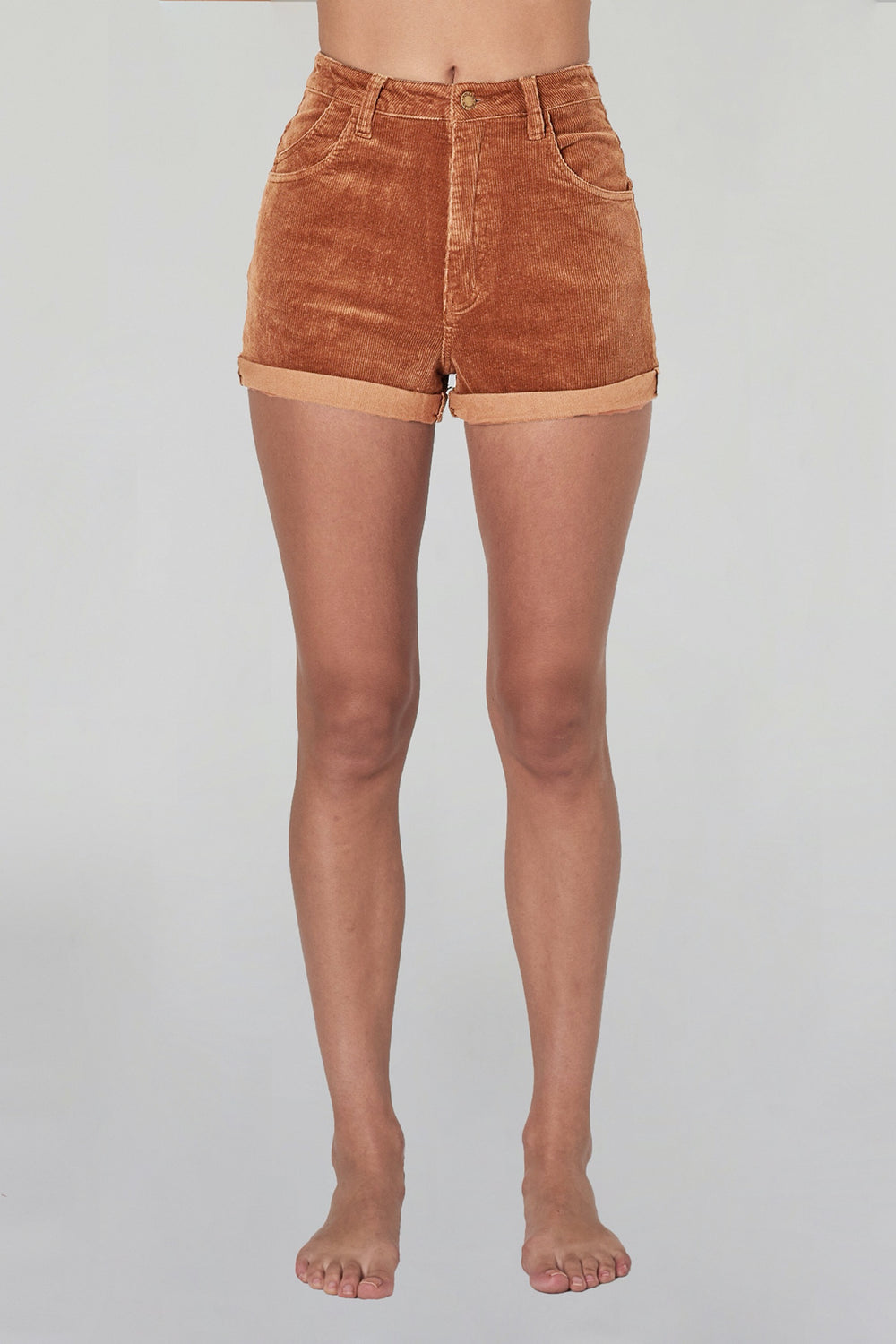 Tan Cord Dusters Shorts