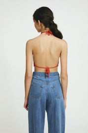 Red Jones Halter Top