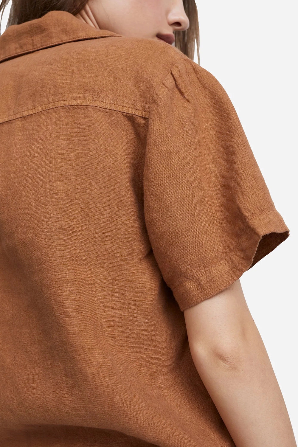 Sedona Linen Boxy Short Sleeve Shirt