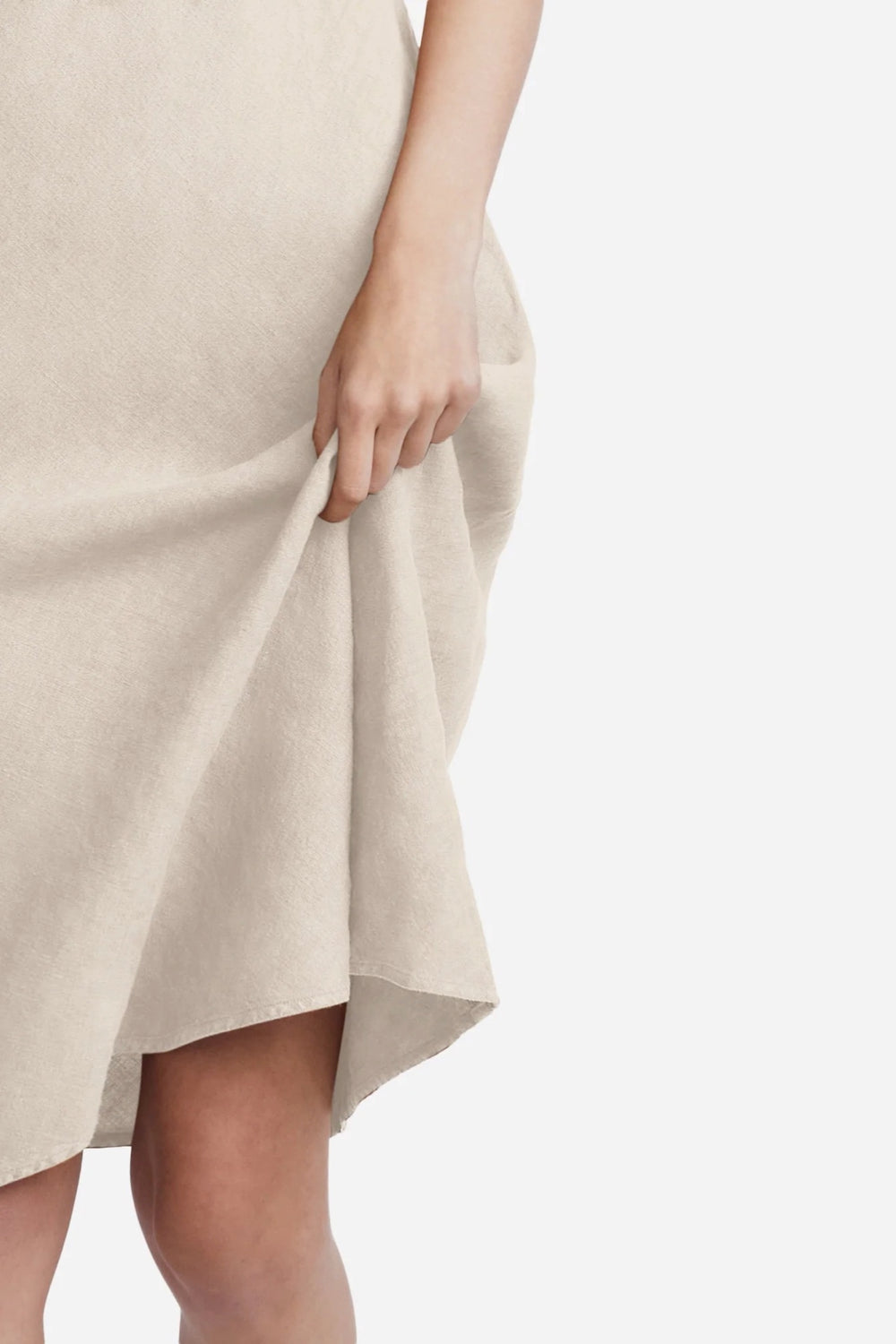 Natural Linen Slip Dress