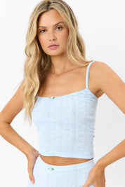 Asher Blue Courtney Pointelle Cami