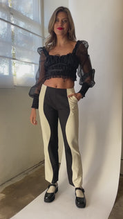 Black Gabrielle Top