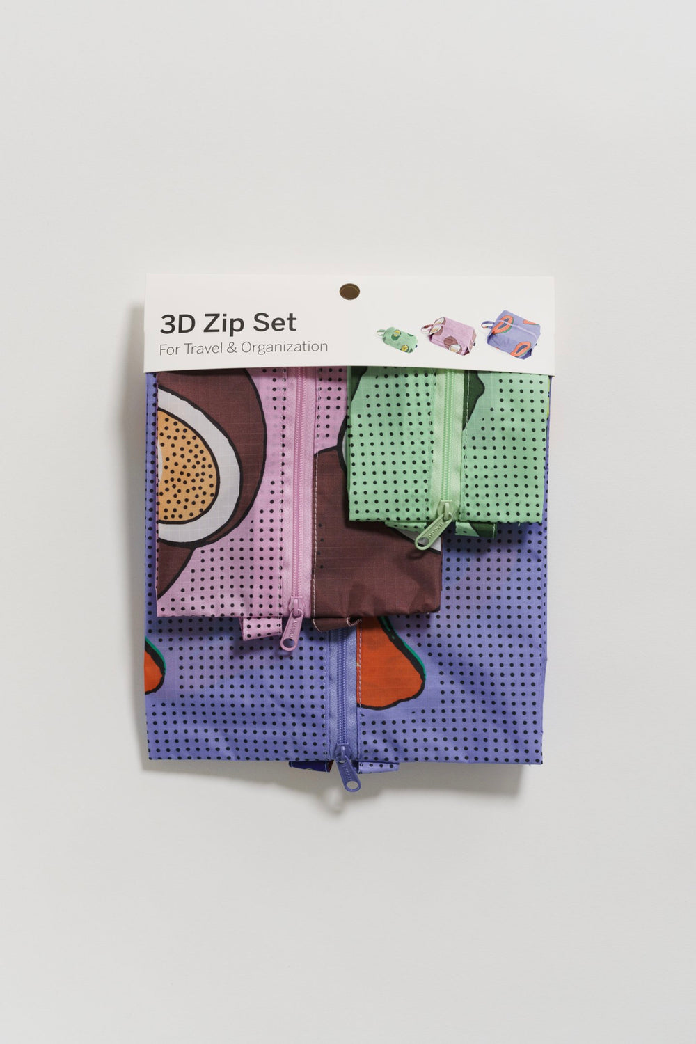 Tropical Fruit 3D Zip Set