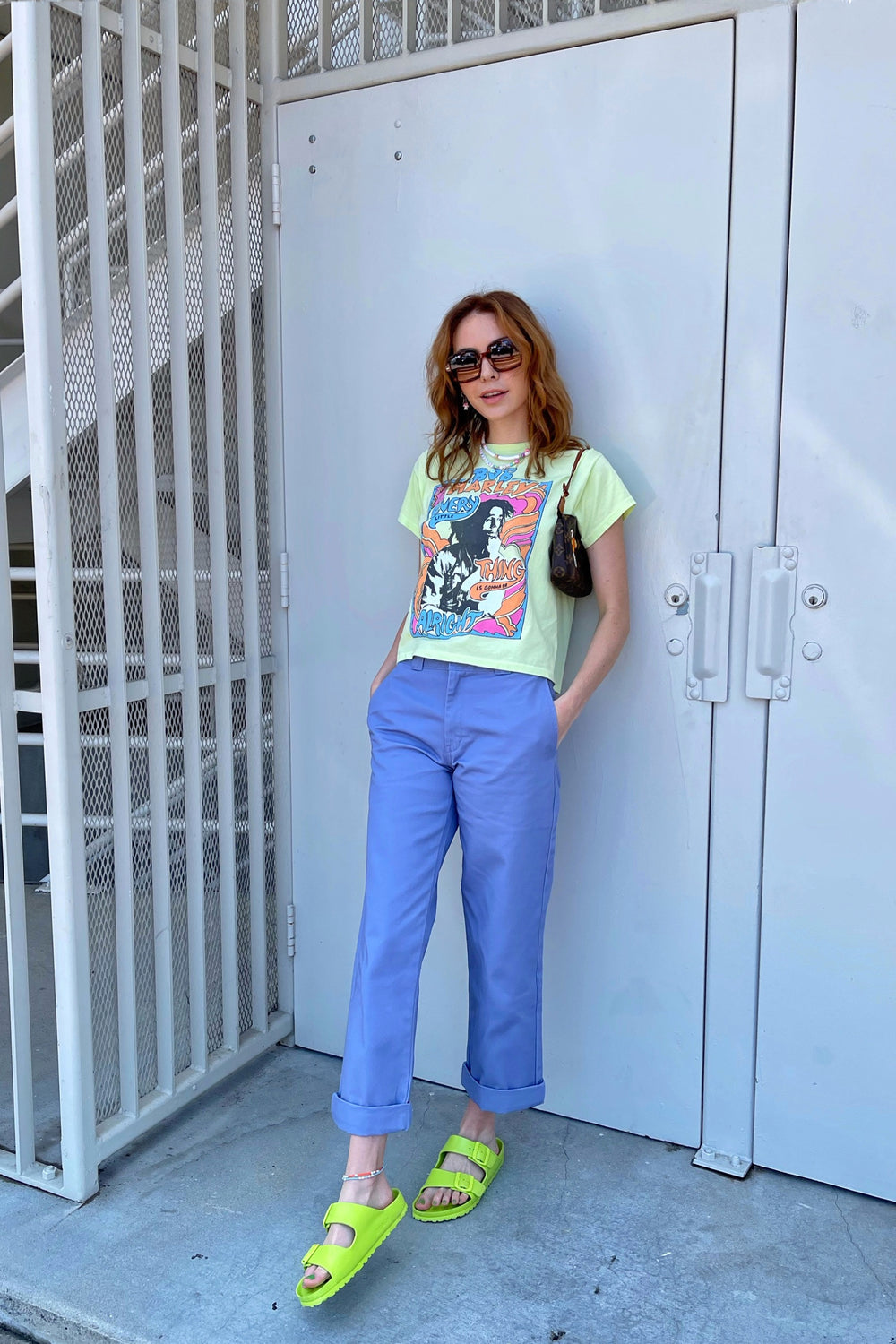 Work Crop Pant - Chambray Blue