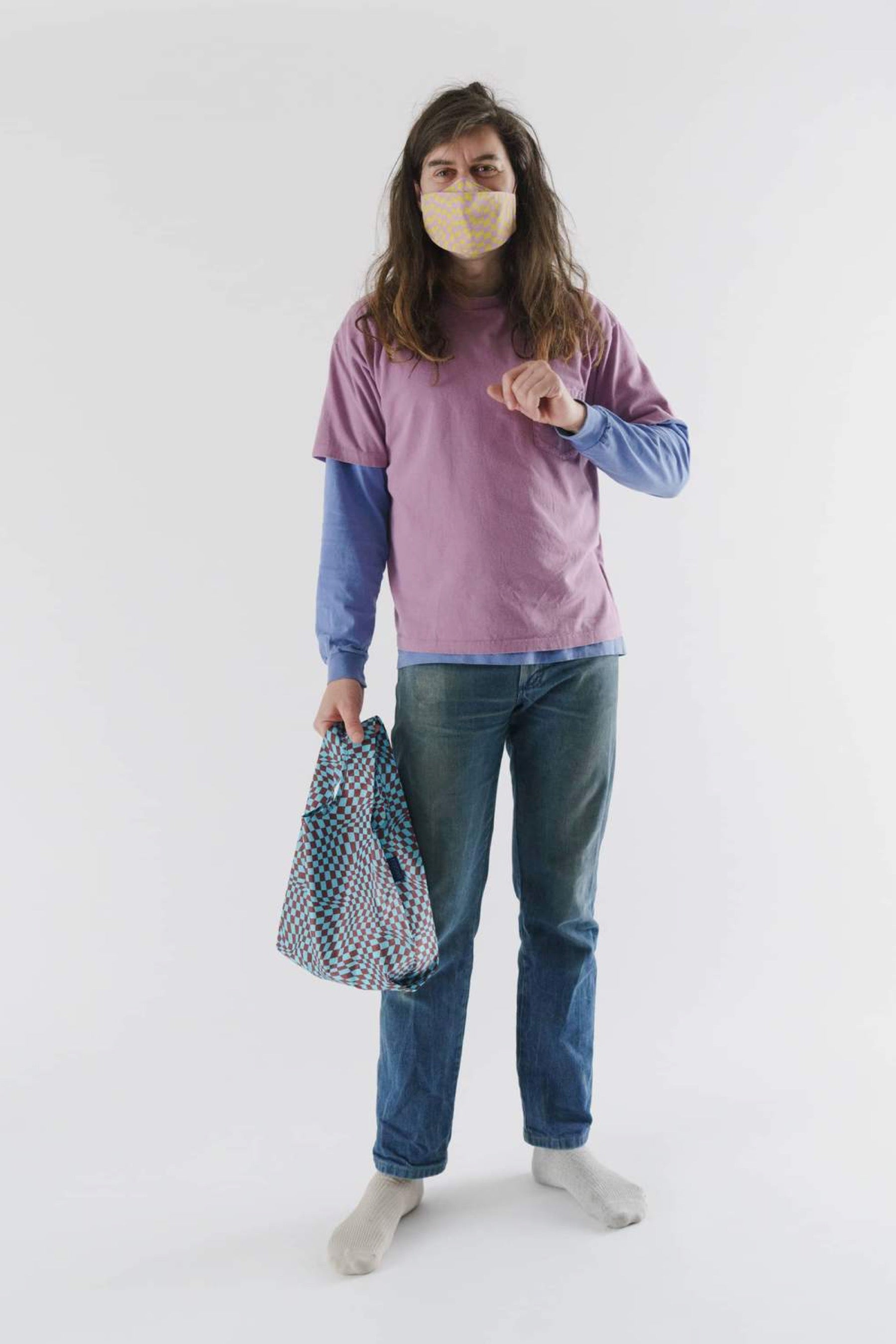 Baby Sky Trippy Checker Baggu – Prism Boutique