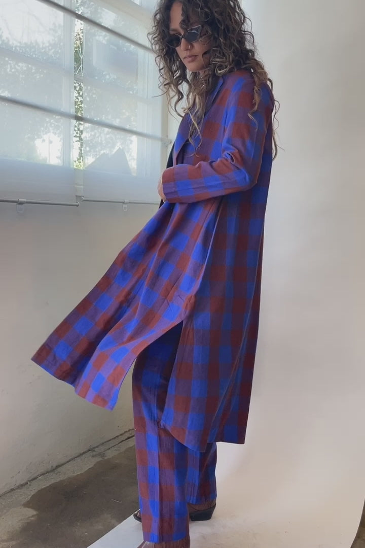 Rust + Cobalt Notch Jacket – Prism Boutique