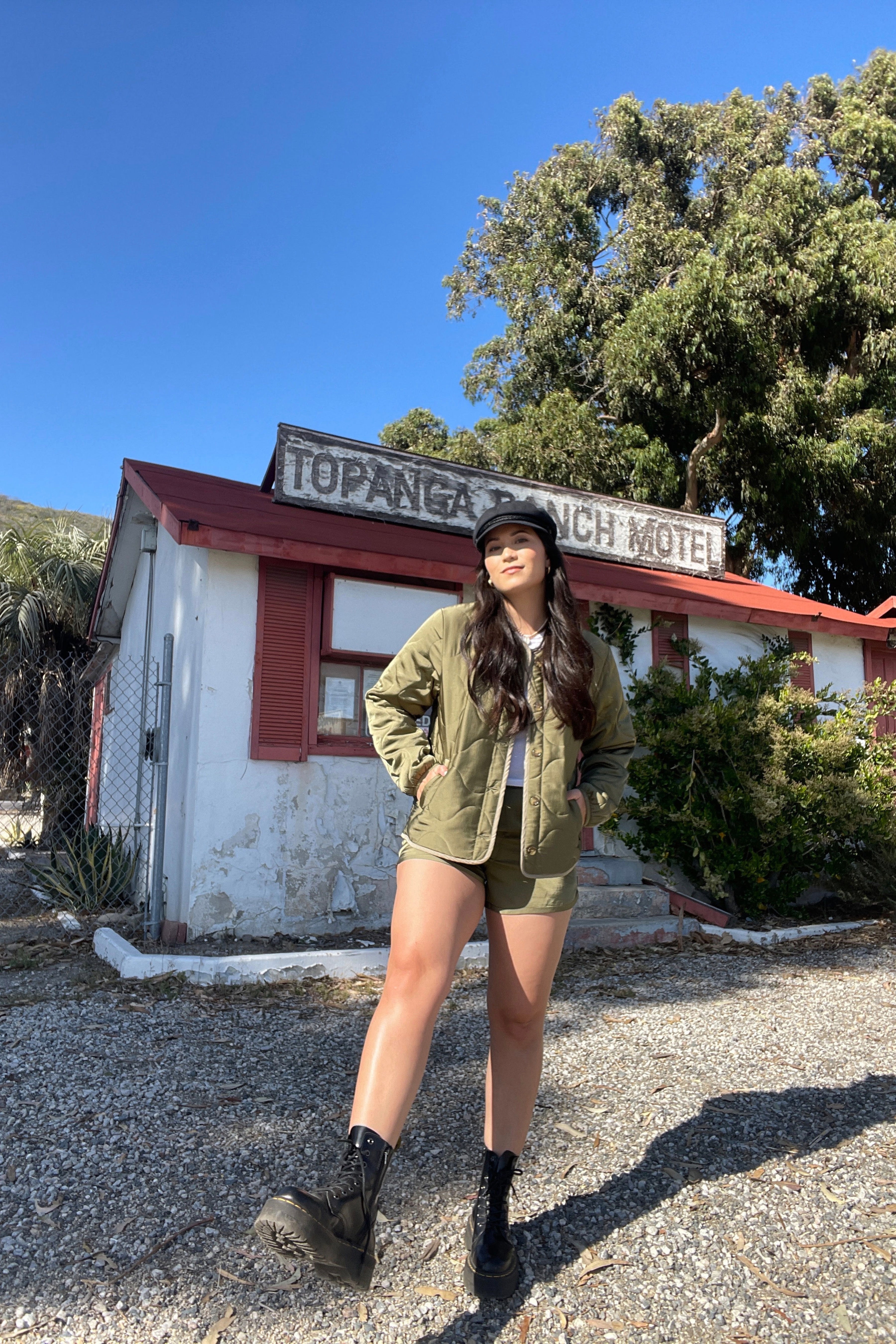 Military Olive Flight Runner Short