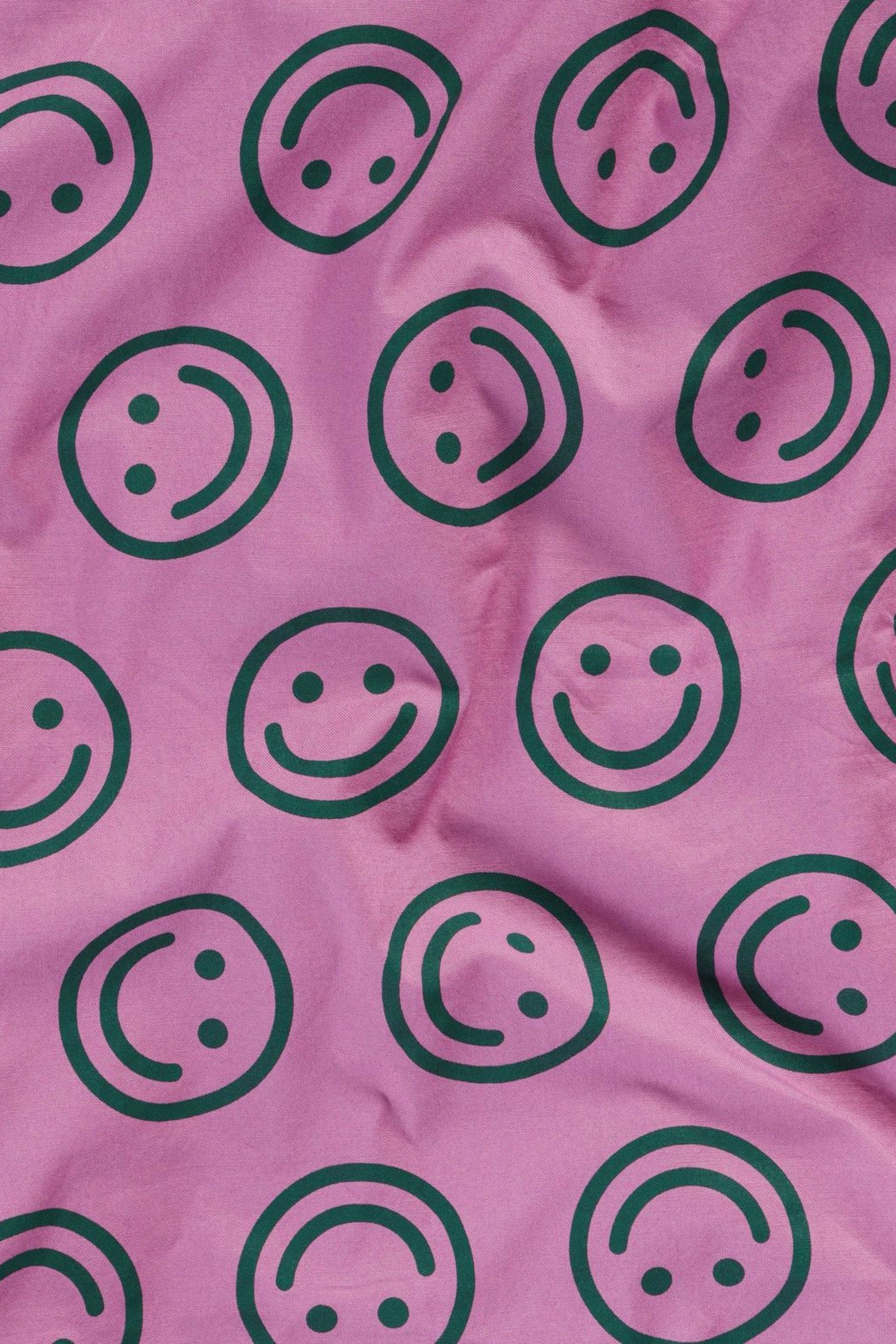 Raspberry Happy Pillow Case Set