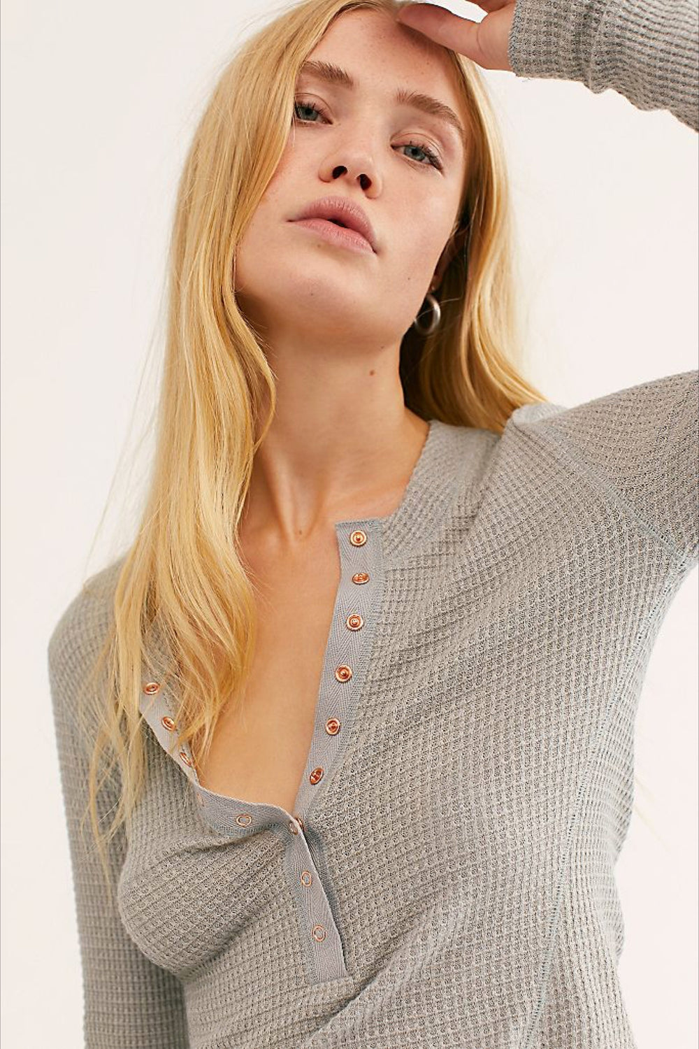Heather Grey One Of The Girls Henley