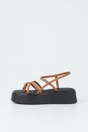 Cognac Courtney Sandal