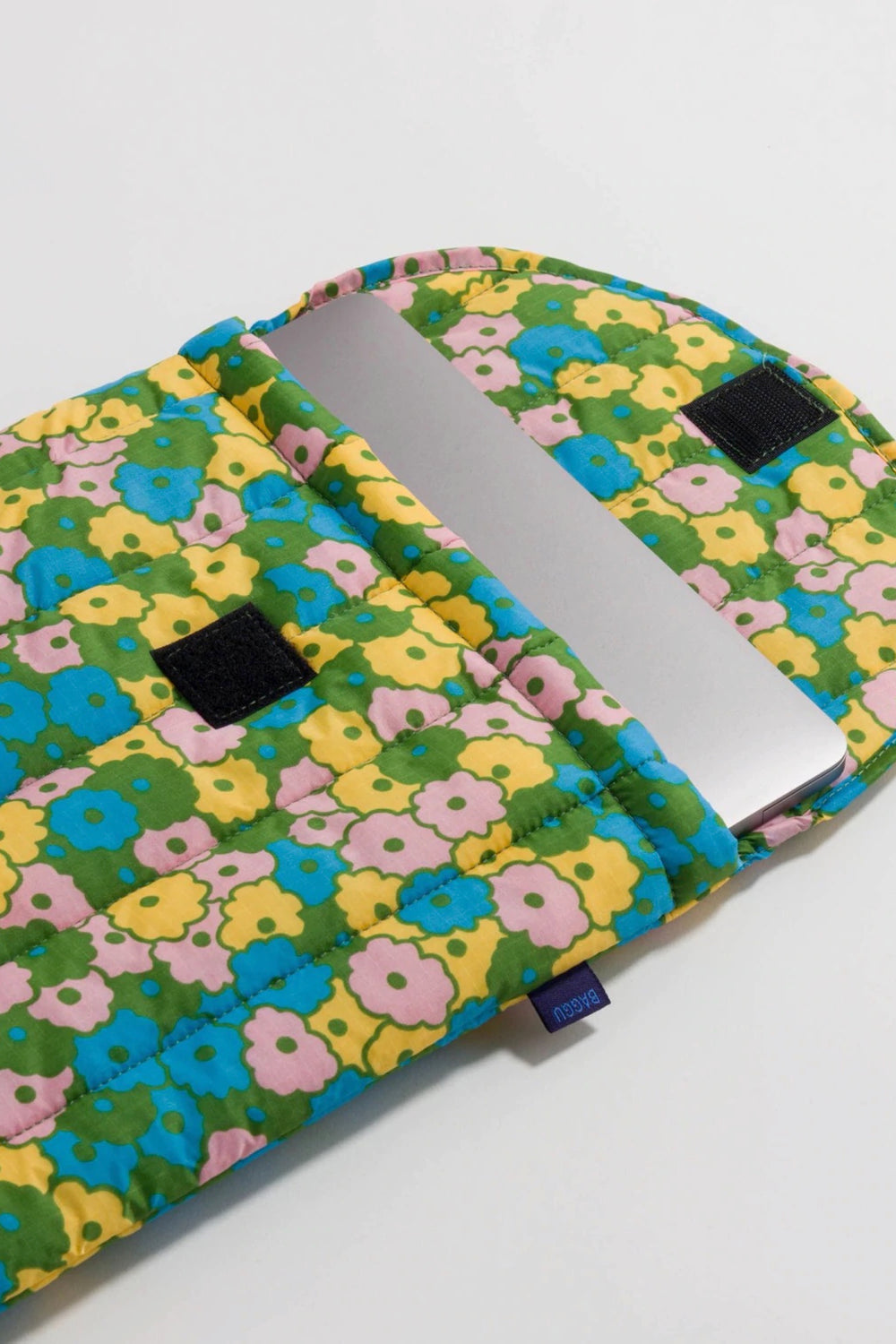 Flowerbed Puffy Laptop Sleeve