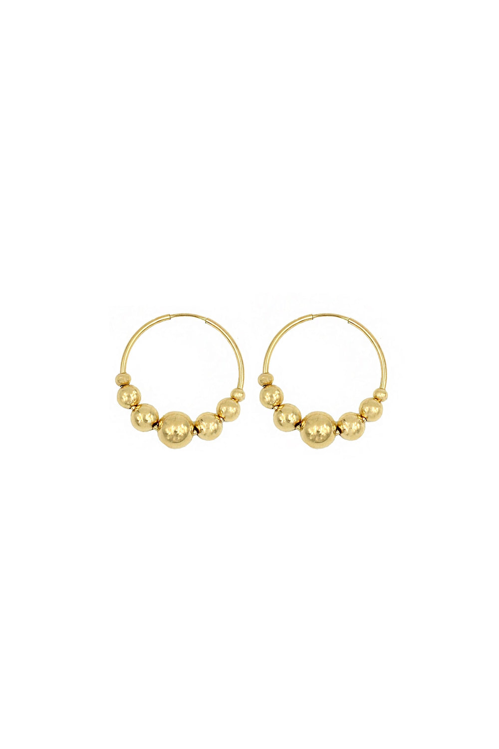 Gold Bauble Hoops